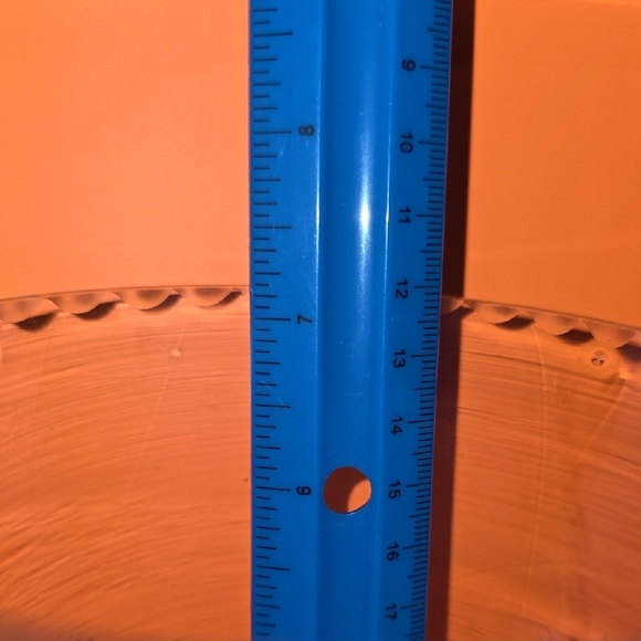 (J44) Unknown Clear Etched Glass Vase - Picture 6 of 6